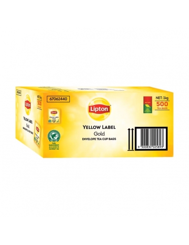 Lipton Torebki na herbatę w złotej kopercie z żółtą etykietą 500 x 1
