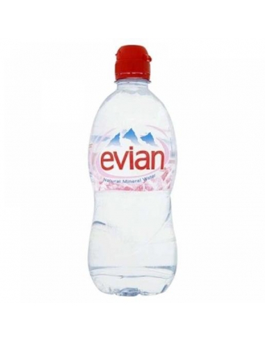 Evian Gorro deportivo de agua de manantial 750ml