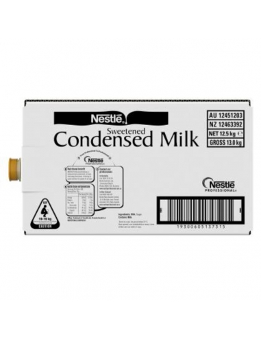 Nestle Milk Condensed Sweetened 12.5 Kg Bag In Box