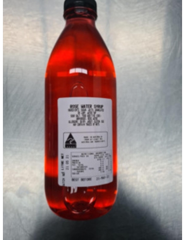 Knefeh Rose Water Syrup 1 Lt Bottle