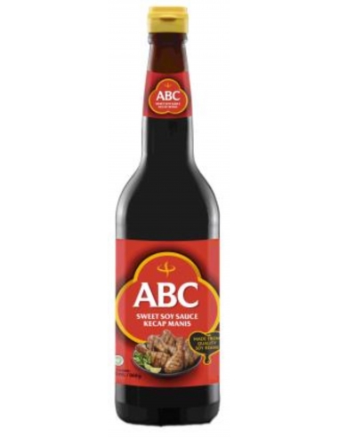 Abc Ketjap Manis (Salsa De Soja Dulce) Etiqueta Roja Botella 620 Ml