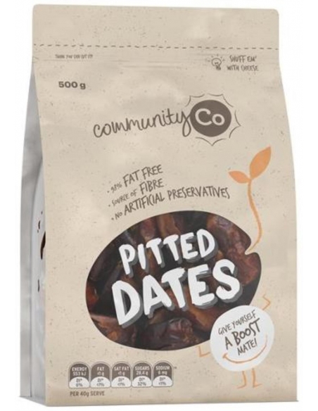 Community Co Pitted Dates 500gm x 4