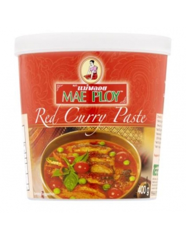 Maeploy Pegar curry rojo 400 gr tina