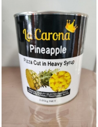 La Carona パイナップルピザカットヘビーシロップ 3.05 Kg 缶