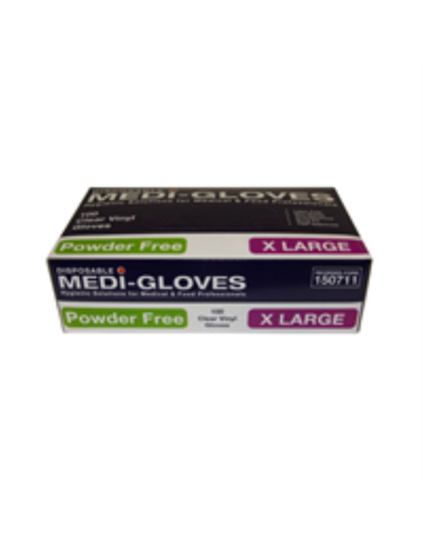Workplace Gloves Vinyl Clear Extra Grand emballage Powder Gratuit 100 Packet