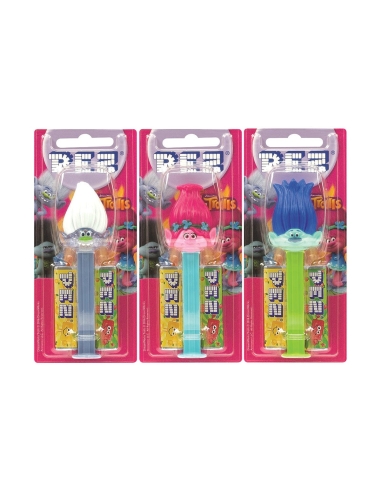 Pez Dispensador Trolls 17g x 6