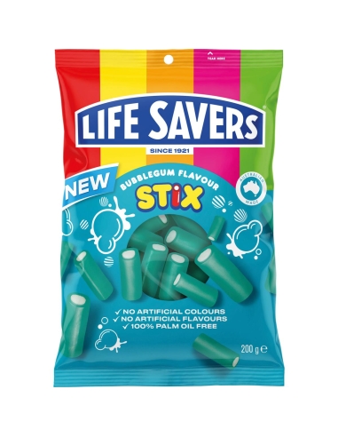 Lifesavers Stix Arôme Bubblegum 200g x 12