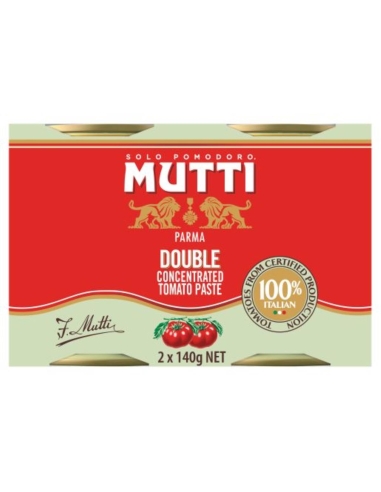Mutti Dwukrotnie skoncentrowana pasta pomidorowa 2 x 140gm x 1