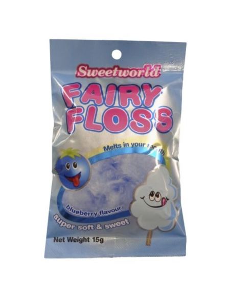 Sweetworld Blueberry Candy Fairy Floss 15gm x 18
