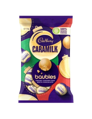 Cadbury Bolsa de bolas de caramelo con leche, 112 g x 27