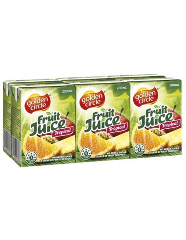 Golden Circle Tropical Juice 200ml Pack 6 x 1