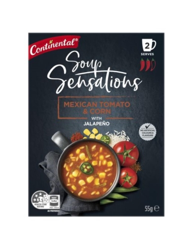 Continental Sensations Meksykańska zupa pomidorowo-kukurydziana 55 g x 7