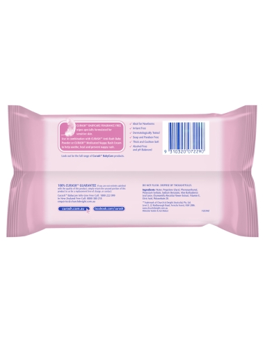 Curash Salviette senza profumo, confezione da...