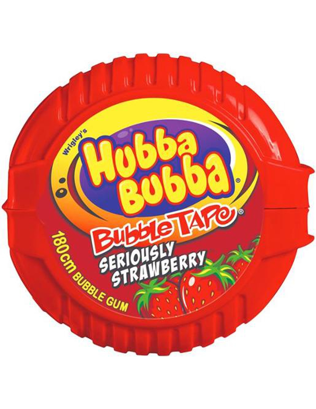 Wrigleys Hubba Bubba Kaugummi-Erdbeer-Klebeband, 56 g x 12