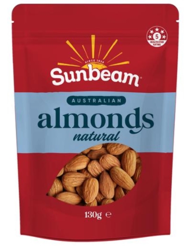Sunbeam Foods Natuurlijke amandelen 130 gram