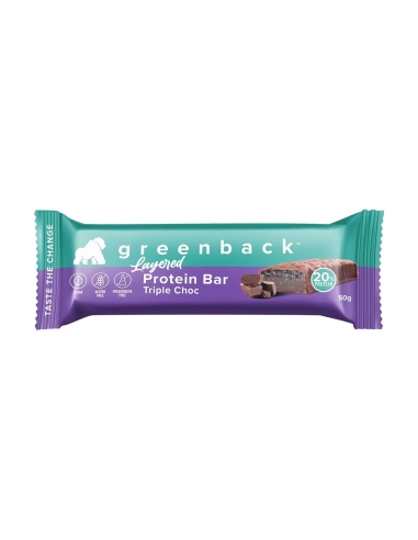 Greenback Bar Triple Chocolate 50 g x 12