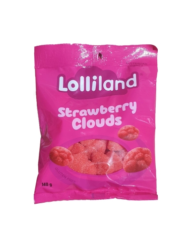 Lolliland Chmurki Truskawkowe 140g x 24