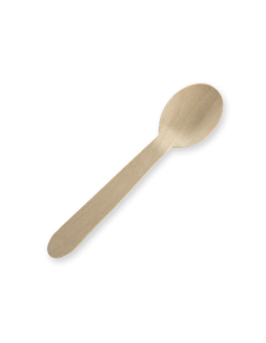 Biopak Wooden Teaspoons 10cm 100 Pack Packet