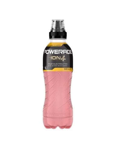 Powerade Napój sportowy o smaku truskawki i cytryny 600 ml x 12