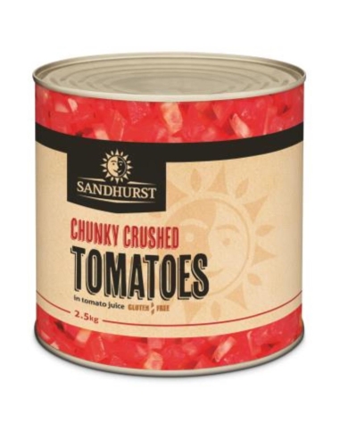 Sandhurst Gemalen tomaten Chunky 2,55 kg blik