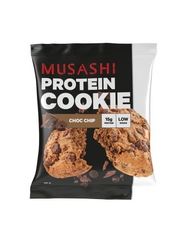 Musashi Chips de chocolat aux biscuits protéinés 58g x 12
