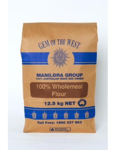 Gem Of The West 100%の全身の小麦粉12.5kg x 1