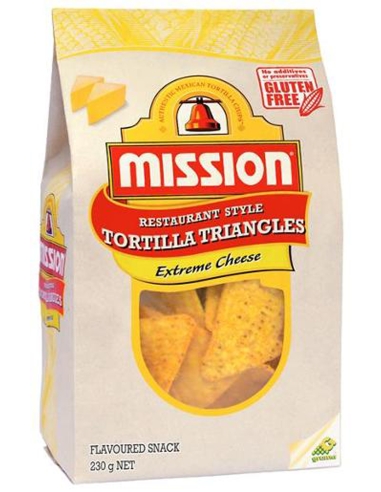 Mission Coups de maïs au fromage extrême 230 gm