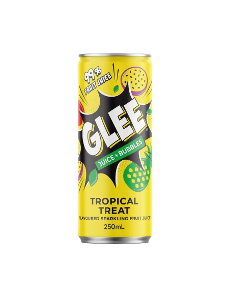 Glee Juice & Bubbles Tropical Treat 250ml x 24
