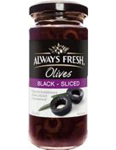 Always Fresh Plasterki czarnych oliwek hiszpańskich 235gm