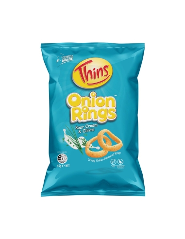 Thins Onion Ring Sour Cream & Chives 45g x 12