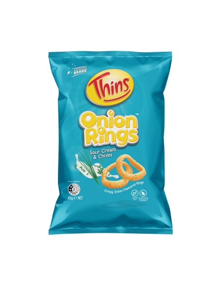 Thins 洋葱环酸奶油和辣椒45g x 12