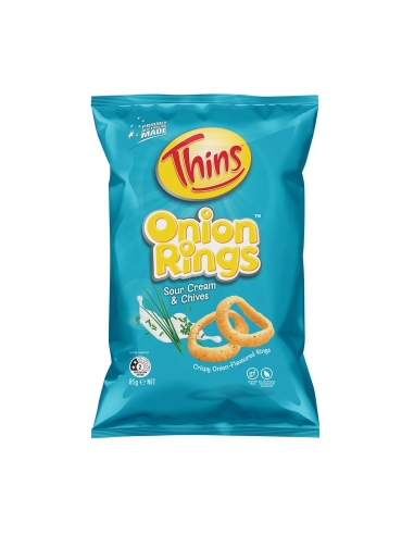 Thins Onion Ring Sour Cream & Chives 85g x 12