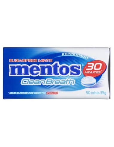 Mentos Menthe poivrée haleine propre 35 g x 12