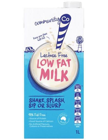 Community Co Niedrige Fett Lactose freie Milch 1l