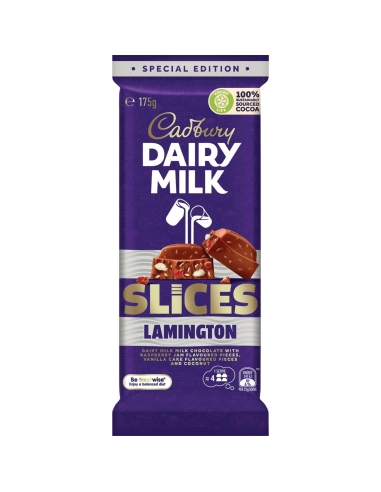 Cadbury Dairy Milk Lamington Slices 175g x 16