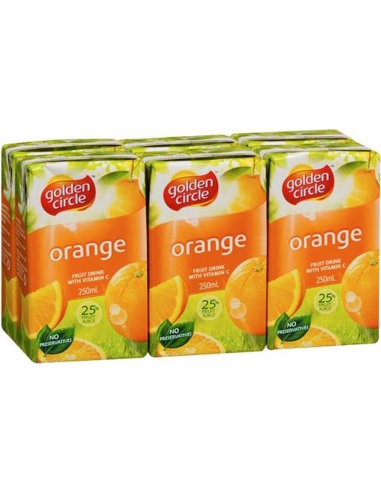 Golden Circle Orange Juice 6 Pack 250 ml