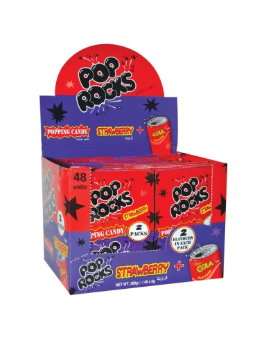 Pop Rock Strawberry Cola Pop Rocks Magic 6 gm x 48