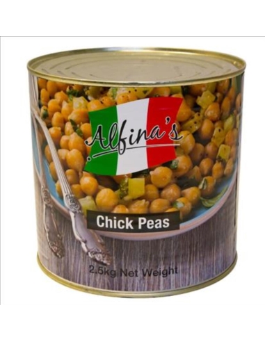 Alfinas Chick Peas 2.5 Kg Can