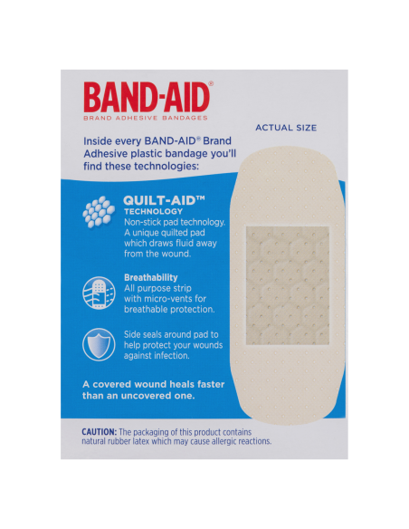 Bandaid プラスチックストリップ Extra ワイド 40 パック x 6