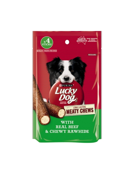 Lucky Dog Meaty Chew Beef & Rawhide 96g x 1
