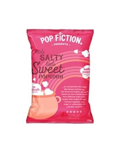 Pop Fiction Kleines salziges, kleines, süßes Popcorn, 120 g x 12