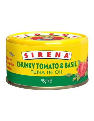 Sirena Tomaten en basilicum tonijn 95 gm x 12