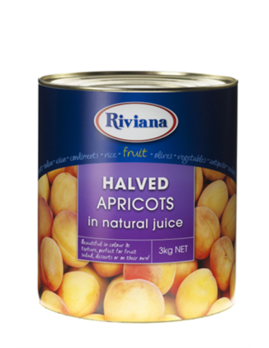 Riviana Apricots Halves In Natural Juice South Africanx 1 3 Kg Can