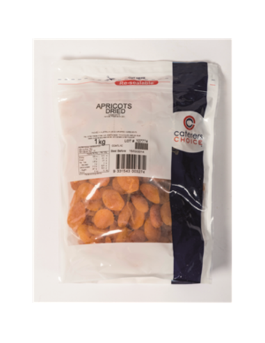 Caterers Choice Albaricoques turcos secos 1 Kg Packet