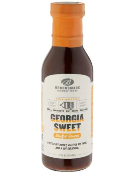 Sauce barbecue sucrée Géorgie Brooksmade 355 ml