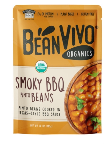 BeanVIVO Organic Smoky BBQ Pinto Beans 283g x 6