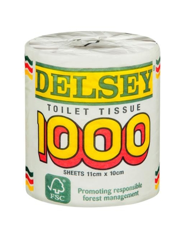 Desley Papier toaletowy 1-warstwowy, opakowanie 1000