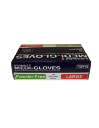 Workplace Gloves Vinyl Clear Great Powder Free 100 Pack Packet