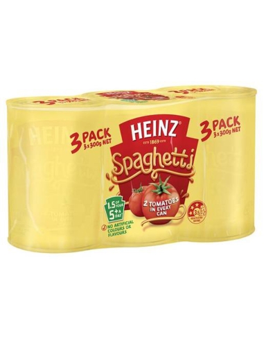 Heinz Espaguetis Con Tomate Y Queso Pack 3 300g