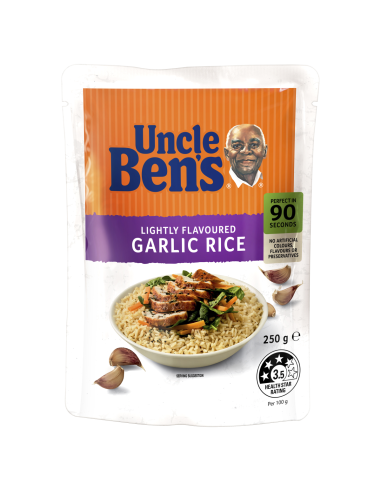 Uncle Bens Pędzony ryż czosnkowy 250 g x 6